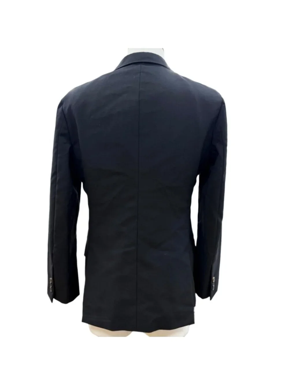 Louis Vuitton Tailor Made Wool Mohair Logo Input Button Single Suit Black 46